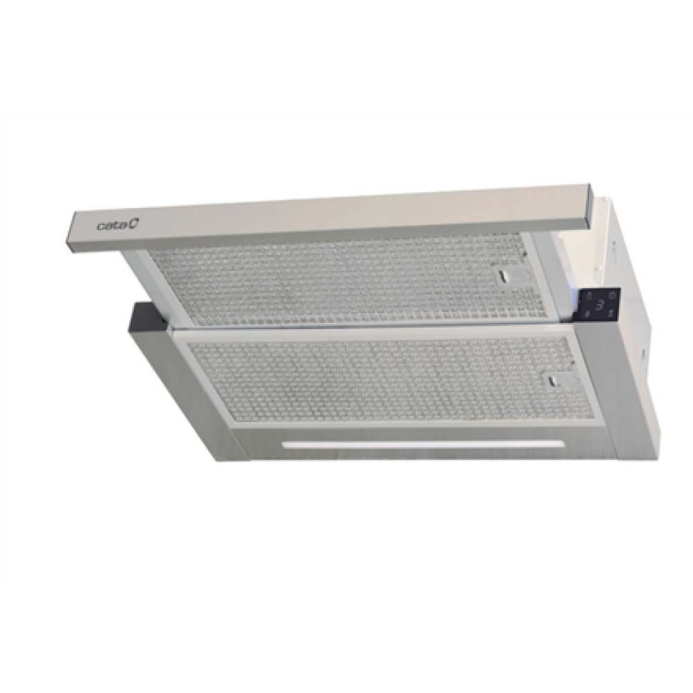 CATA Hood , ATH 61X , Telescopic , Energy efficiency class A+ , Width 60 cm , 605 m³/h , Touch control , LED , Silver Grey