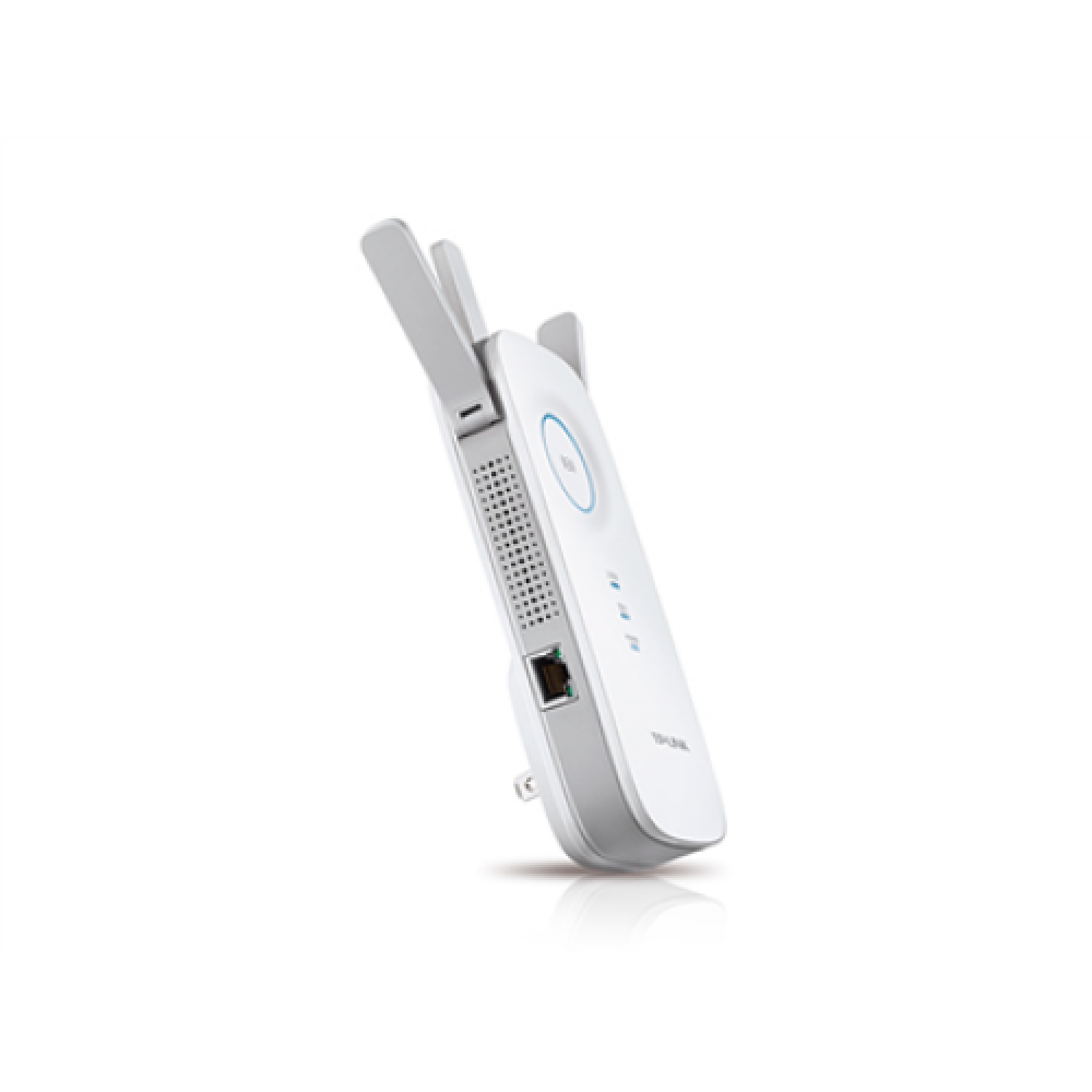 TP-LINK , Extender , RE450 , 802.11ac , 2.4GHz/5GHz , 450+1300 Mbit/s , 10/100/1000 Mbit/s , Ethernet LAN (RJ-45) ports 1 , MU-MiMO No , no PoE , Antenna type 3xExternal