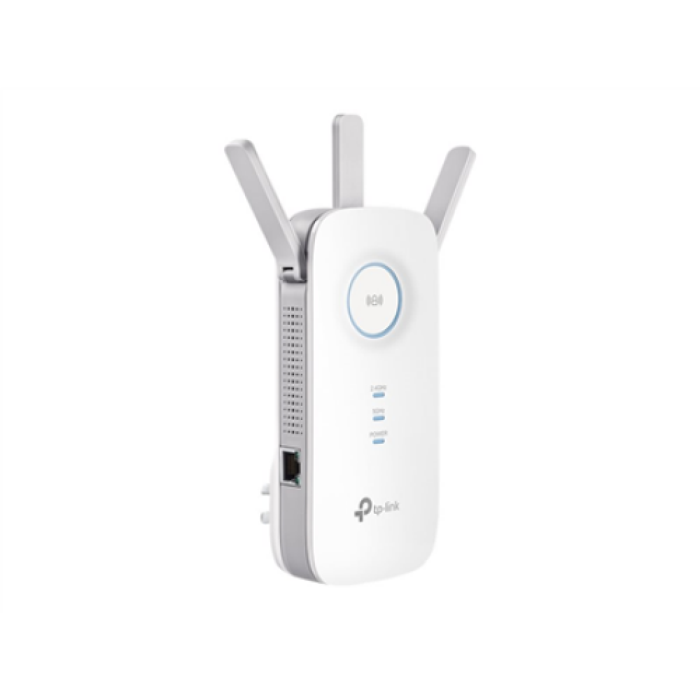 TP-LINK , Extender , RE450 , 802.11ac , 2.4GHz/5GHz , 450+1300 Mbit/s , 10/100/1000 Mbit/s , Ethernet LAN (RJ-45) ports 1 , MU-MiMO No , no PoE , Antenna type 3xExternal