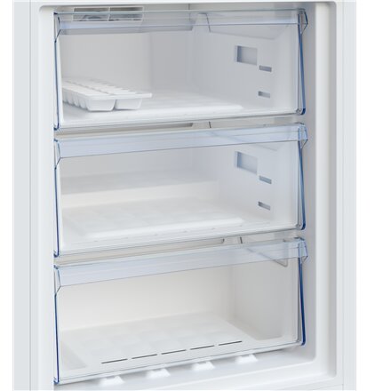 BEKO Refrigerator , B3RCNA344HW1 , Energy efficiency class E , Free standing , Combi , Height 179.6 cm , No Frost system , Fridge net capacity 209 L , Freezer net capacity 92 L , Display , 37 dB , White