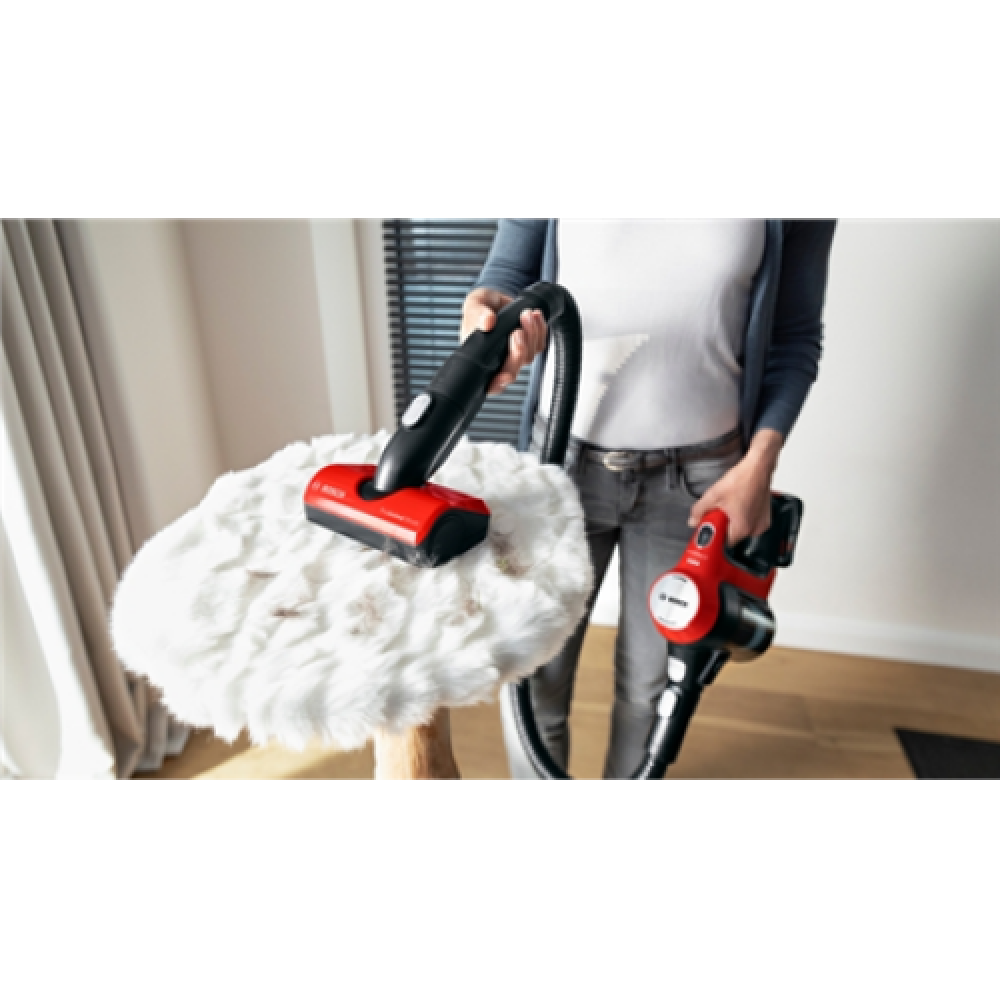 Bosch , Unlimited 7 ProAnimal Vacuum cleaner , BBS711ANM , Handstick 2in1 , Handstick , N/A W , 18 V , Operating time (max) 40 min , Red