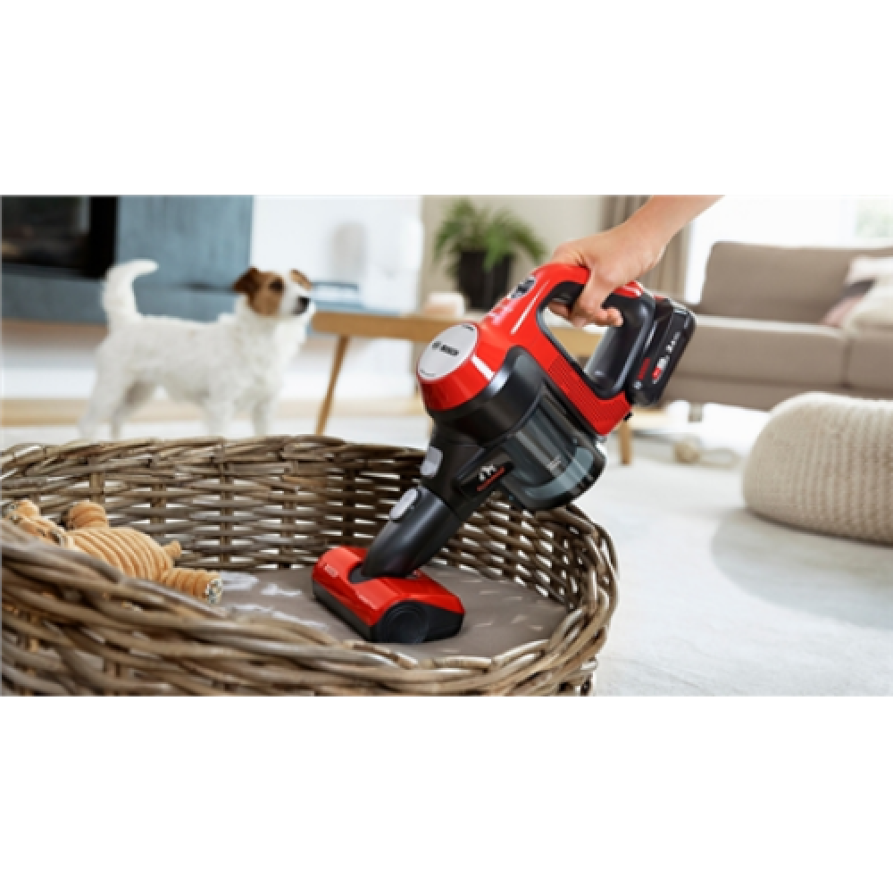 Bosch , Unlimited 7 ProAnimal Vacuum cleaner , BBS711ANM , Handstick 2in1 , Handstick , N/A W , 18 V , Operating time (max) 40 min , Red