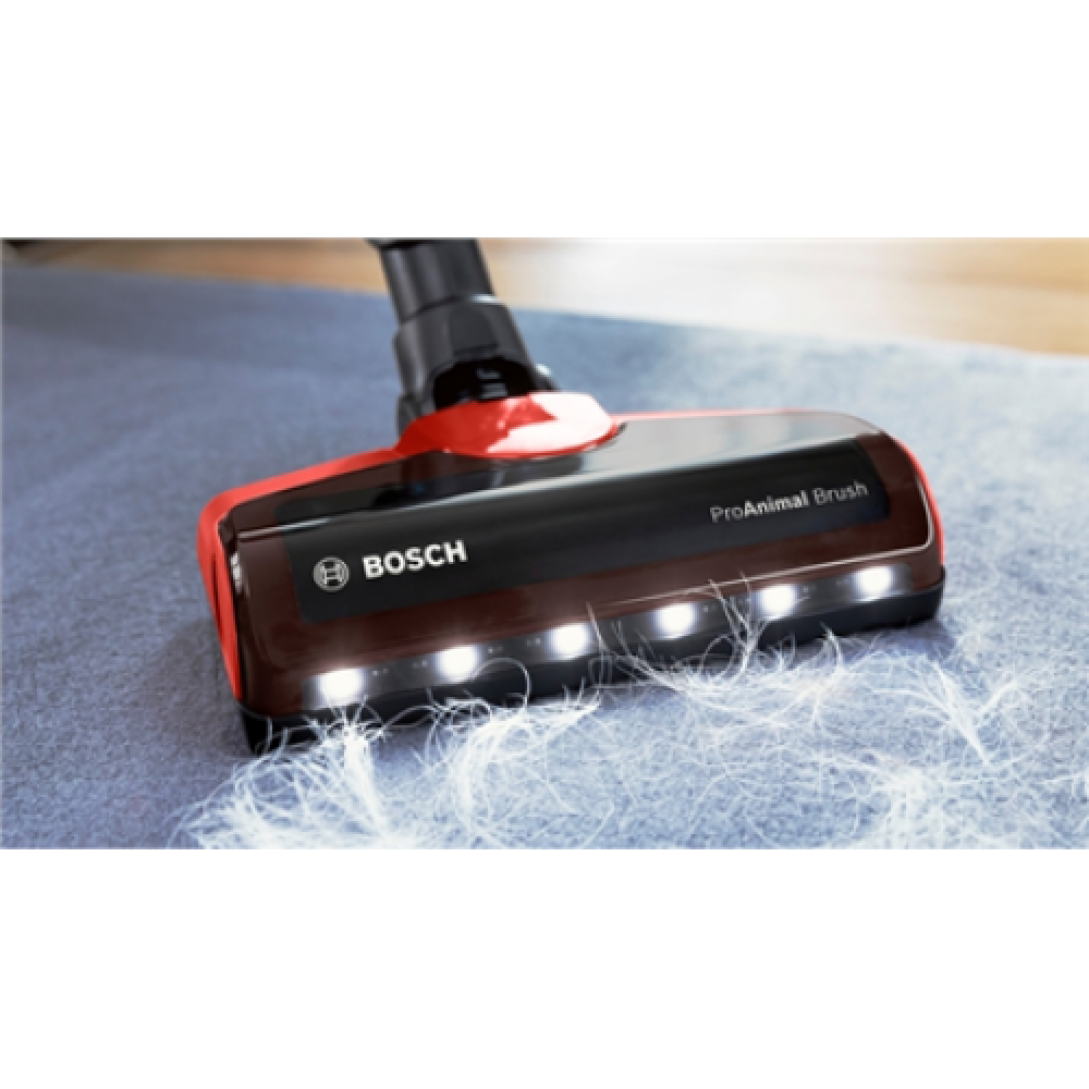 Bosch , Unlimited 7 ProAnimal Vacuum cleaner , BBS711ANM , Handstick 2in1 , Handstick , N/A W , 18 V , Operating time (max) 40 min , Red