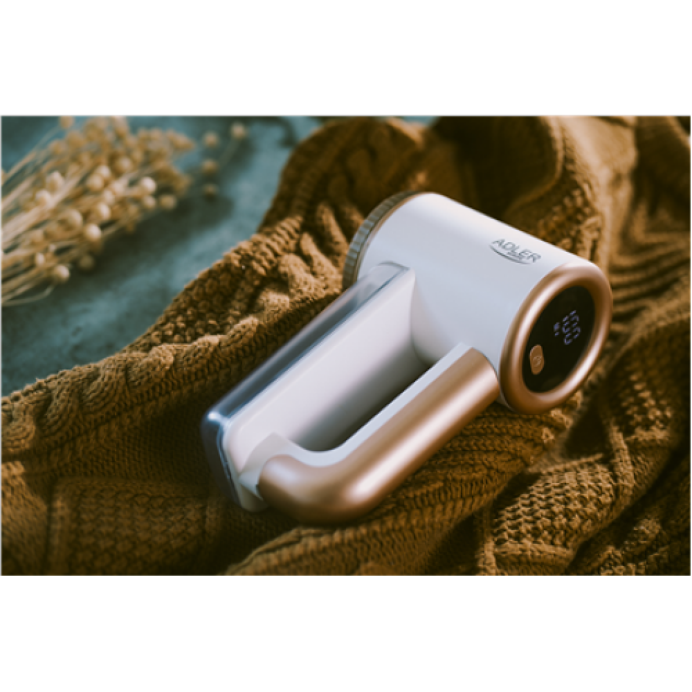 Adler , Lint remover , AD 9617 , White/Gold , Rechargeable battery , 5 W
