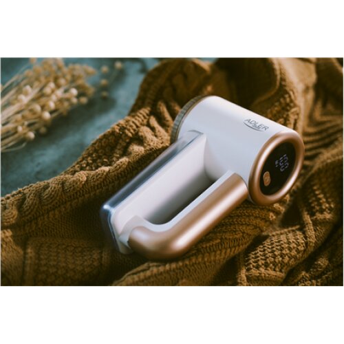 Adler , Lint remover , AD 9617 , Rechargeable battery , 5 W , White/Gold