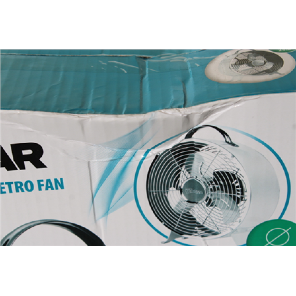 SALE OUT. Tristar VE-5967 Metal retro fan, Ø 25 cm, 2 Adjustable settings , Tristar , VE-5967 , Desk Fan , DAMAGED PACKAGING, SCRATCHED , White , Diameter 25 cm , Number of speeds 2 , 20 W