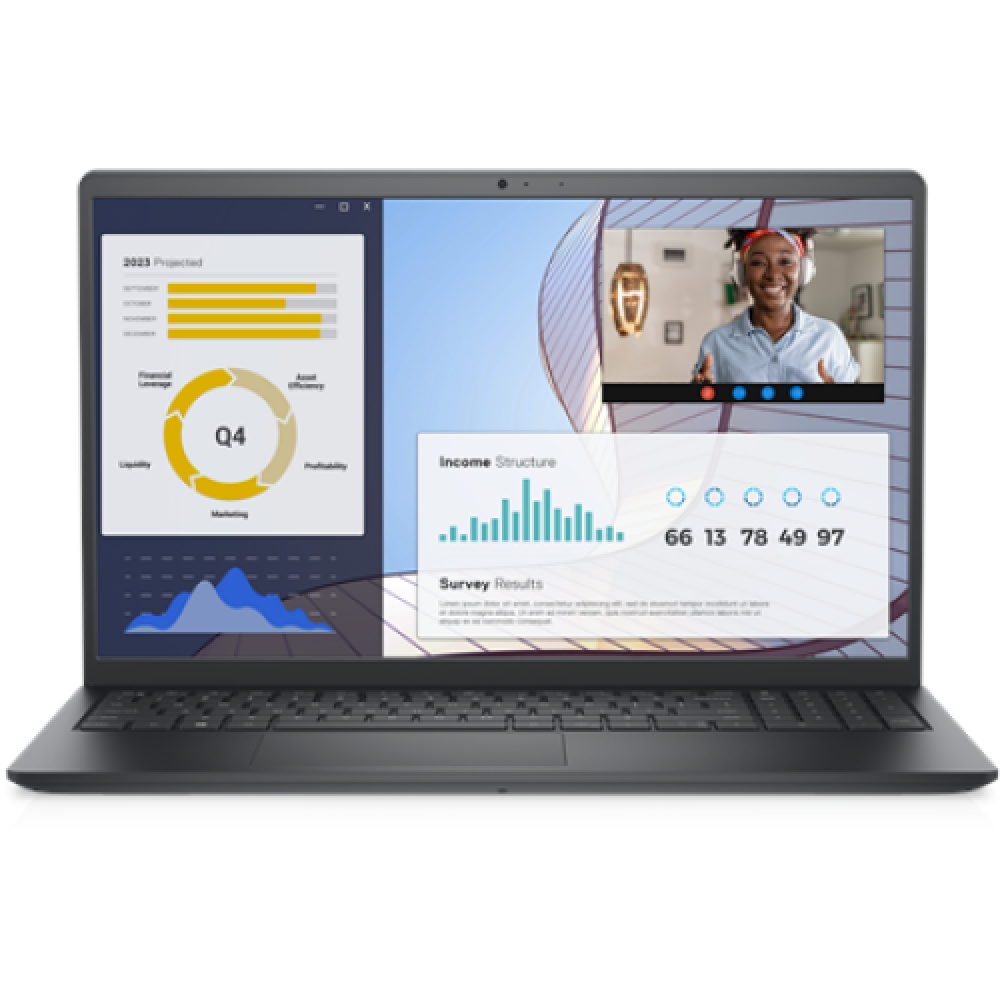 Dell Vostro 15 3535 Black 15.6 WVA FHD Anti-glare AMD Ryzen 5 7530U 8 GB DDR4 SSD 512 GB AMD Radeon Graphics Ubuntu 802.11ac Keyboard language English Keyboard backlit Warranty 36 month(s) Battery warranty 12 month(s)