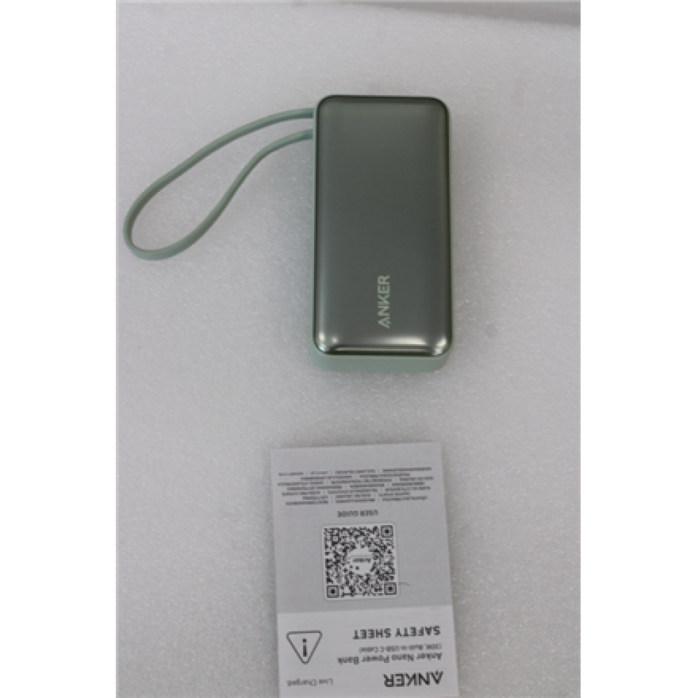 SALE OUT. , Anker 545 Nano Power Bank , A1259G61 , 10000 mAh , Green , UNPACKED, SCRATCHED ON TOP