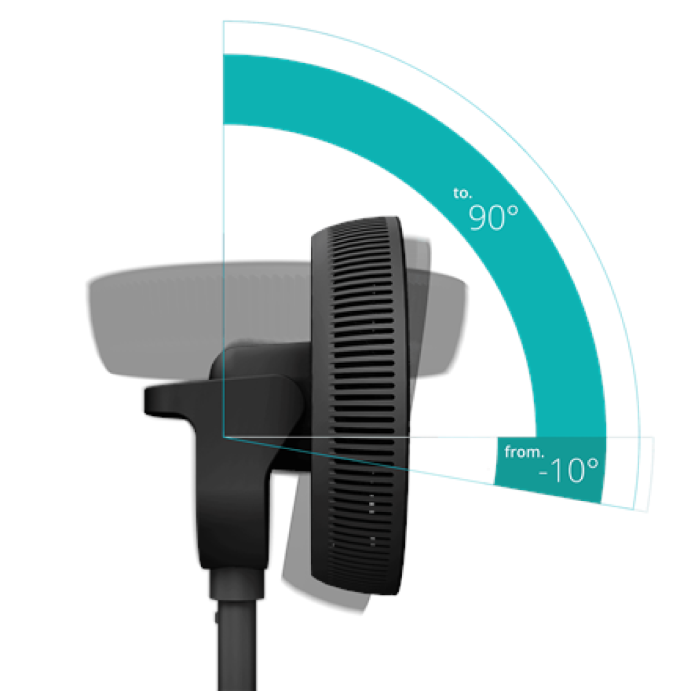 Duux Fan , Whisper 3 , Stand Fan , 19 W , Diameter 34 cm , Number of speeds 26 , Oscillation , Remote control , Black