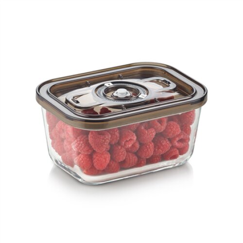 Caso Glass Vacuum Container with Plastic Lid , VacuBoxx Eco M , Transparent