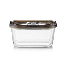 Caso Glass Vacuum Container with Plastic Lid , VacuBoxx Eco M , Transparent