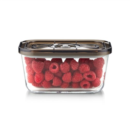 Caso Glass Vacuum Container with Plastic Lid , VacuBoxx Eco M , Transparent