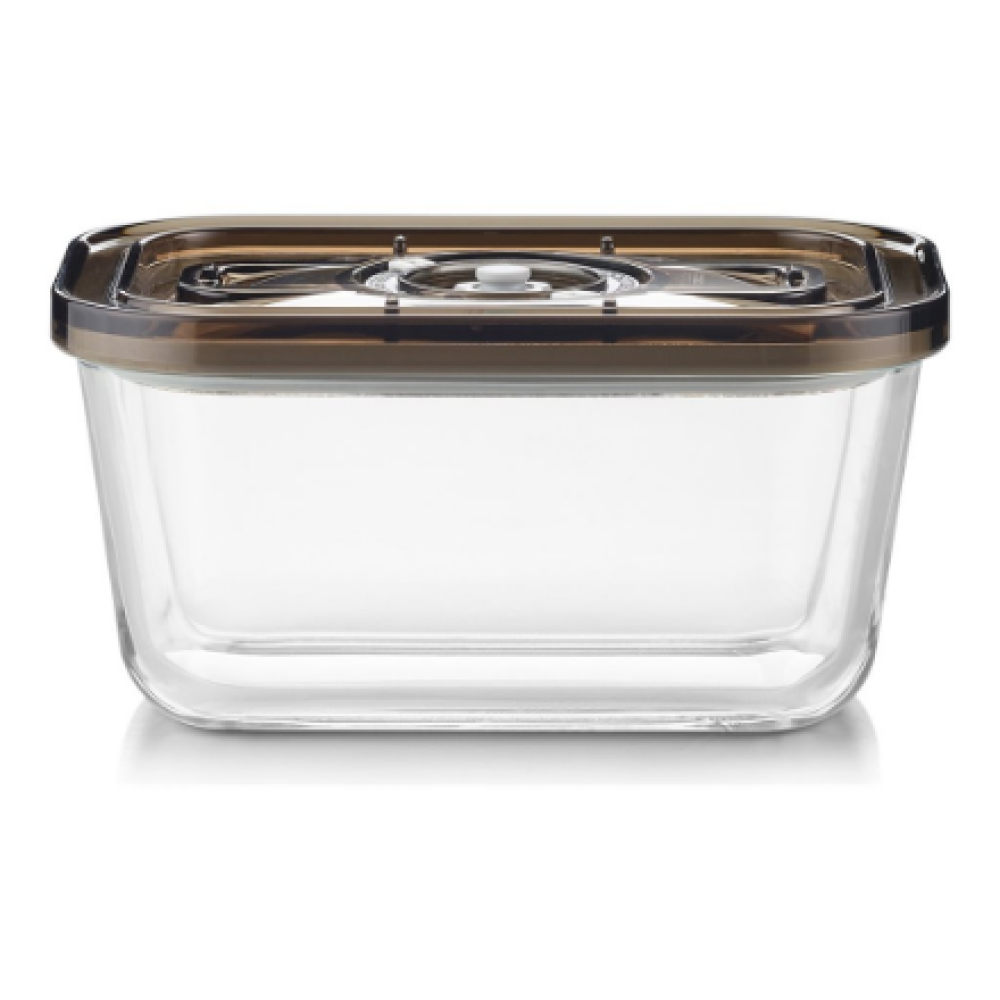 Caso Glass Vacuum Container with Plastic Lid , VacuBoxx Eco M , Transparent
