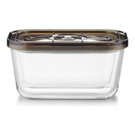 Caso Glass Vacuum Container with Plastic Lid , VacuBoxx Eco M , Transparent