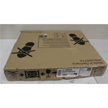 SALE OUT. Bosch PKE61RBA2E Electric Hob, Number of burners/cooking zones 4, Without Frame, Width 60 cm, Black , Bosch Hob , PKE61RBA2E , Electric , Number of burners/cooking zones 4 , Touch , Timer , Black , DAMAGED PACKAGING, MISSING CABLE
