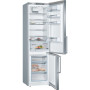 Bosch , Refrigerator , KGE398IBP Series 6 , Energy efficiency class B , Free standing , Combi , Height 201 cm , Fridge net capacity 249 L , Freezer net capacity 94 L , 38 dB , Inox