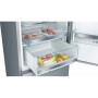 Bosch , Refrigerator , KGE398IBP Series 6 , Energy efficiency class B , Free standing , Combi , Height 201 cm , Fridge net capacity 249 L , Freezer net capacity 94 L , 38 dB , Inox