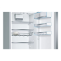 Bosch , KGE398IBP Series 6 , Refrigerator , Energy efficiency class B , Free standing , Combi , Height 201 cm , Fridge net capacity 249 L , Freezer net capacity 94 L , 38 dB , Inox