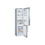 Bosch , KGE398IBP Series 6 , Refrigerator , Energy efficiency class B , Free standing , Combi , Height 201 cm , Fridge net capacity 249 L , Freezer net capacity 94 L , 38 dB , Inox