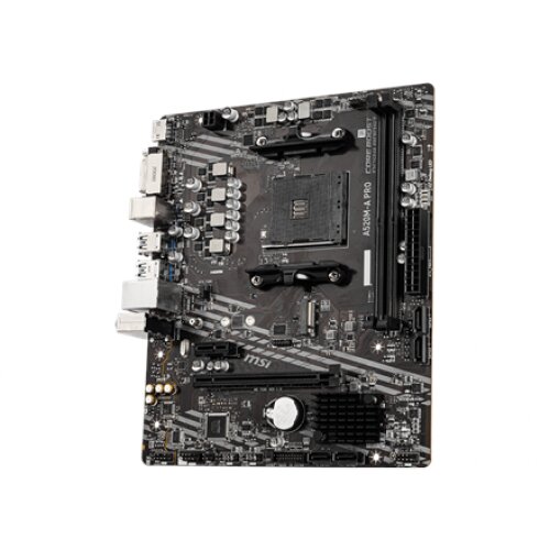 MSI , A520M-A PRO , Processor family AMD , Processor socket AM4 , DDR4 , Memory slots 2 , Chipset AMD A , Micro ATX