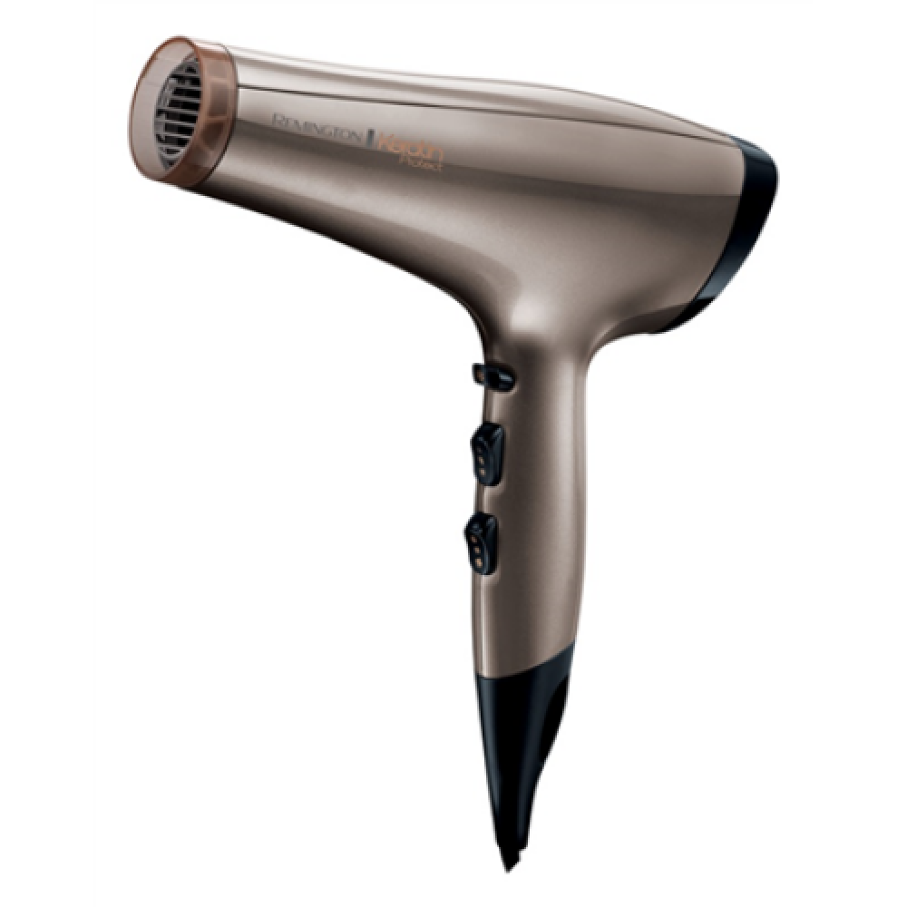 Remington , Hair Dryer , AC8002 , 2200 W , Number of temperature settings 3 , Ionic function , Diffuser nozzle , Brown/Black