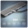 AXAGON USB-C 5Gbps 5in1 hub , HMC-5H