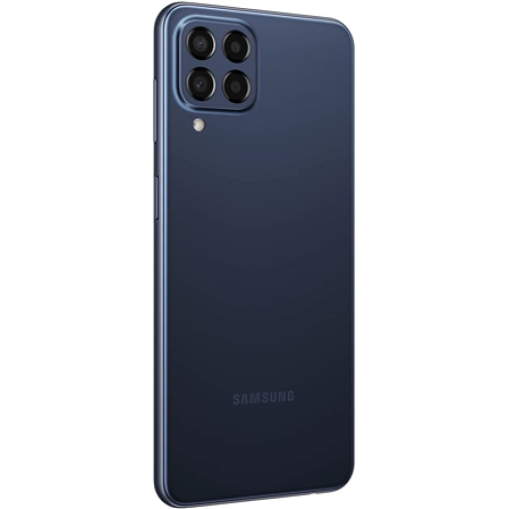 Samsung Galaxy M33 M336 Blue, 6.6 , TFT LCD, 1080 x 2408, Exynos 1280 (5 nm), Internal RAM 6 GB, 128 GB, MicroSDXC, Dual SIM, Nano-SIM, 3G, 4G, 5G, Main camera 50+5+2+2 MP, Secondary camera 8 MP, Android, 12, 5000 mAh