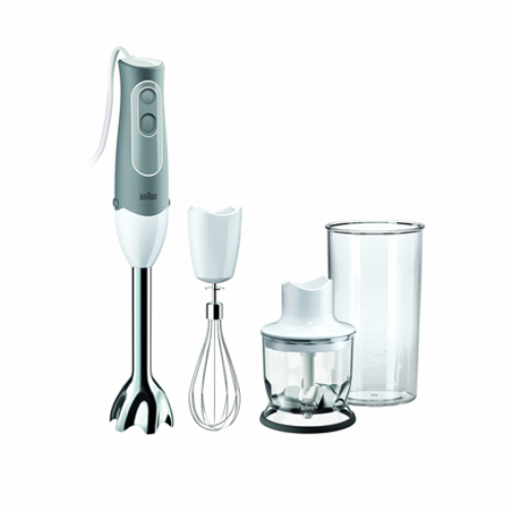 Braun , Blender , MQ525 , Hand Blender , 600 W , Number of speeds 2 , Chopper , White