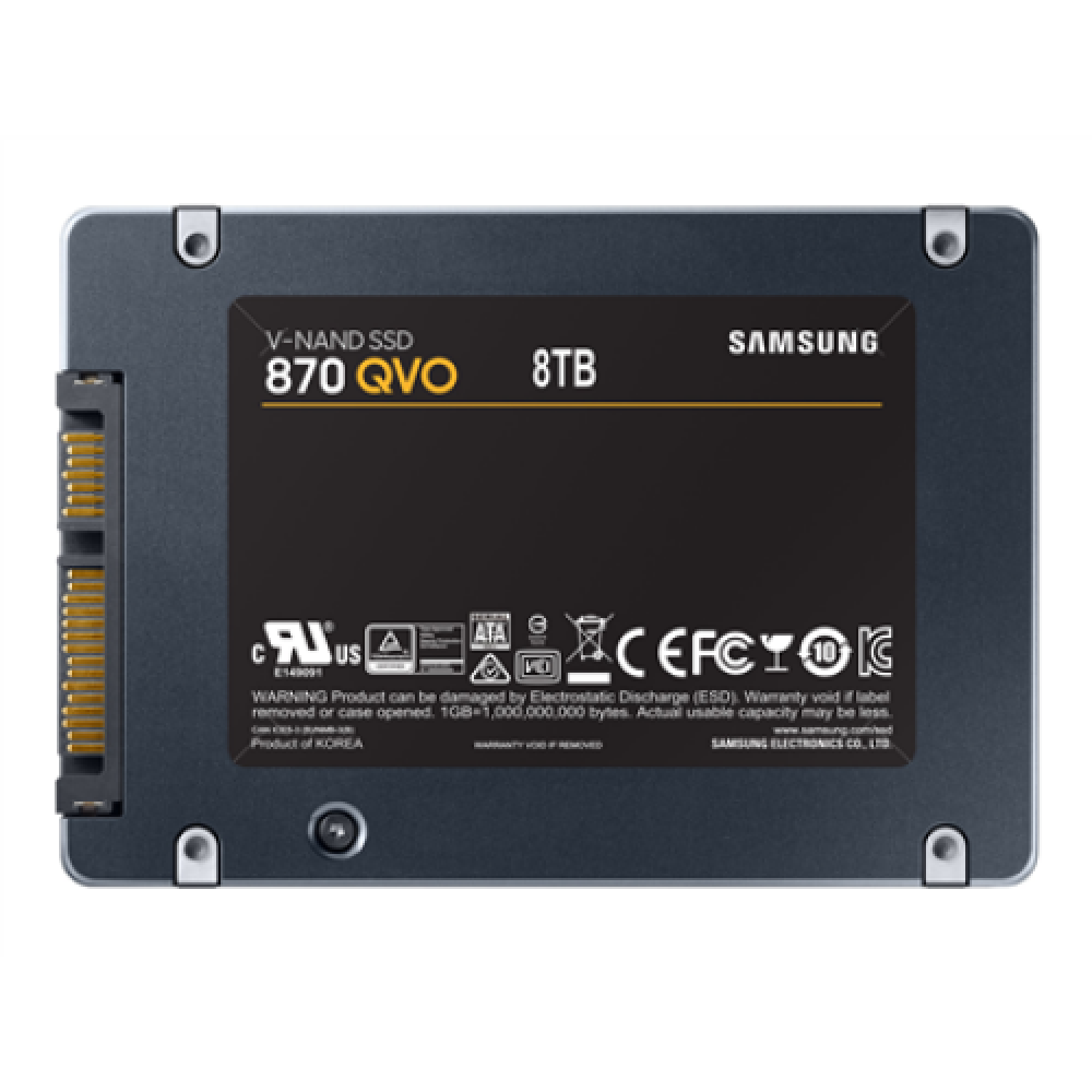 Samsung , SSD , 870 QVO , 8000 GB , SSD form factor 2.5 , Solid-state drive interface SATA III , Read speed 560 MB/s , Write speed 530 MB/s