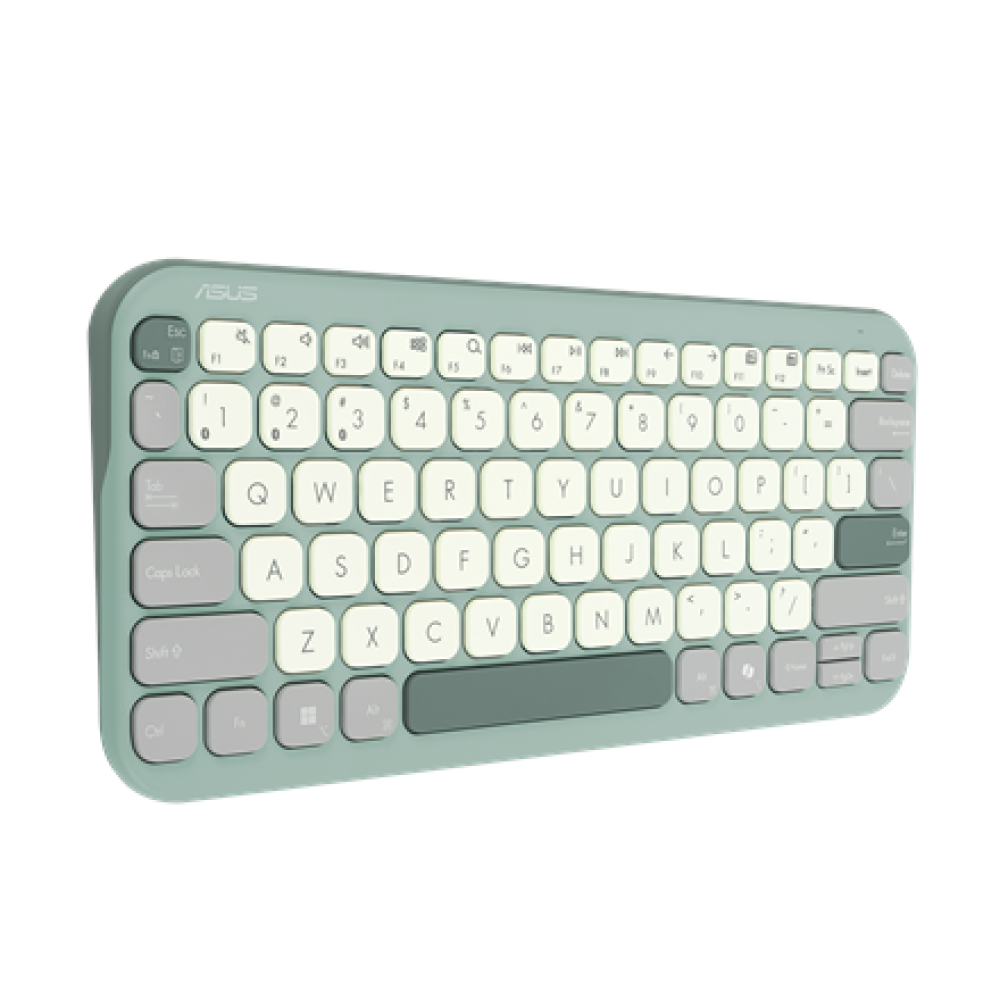 Asus Marshmallow KW100 , Keyboard , Wireless , US International , Green Tea Latte , Bluetooth