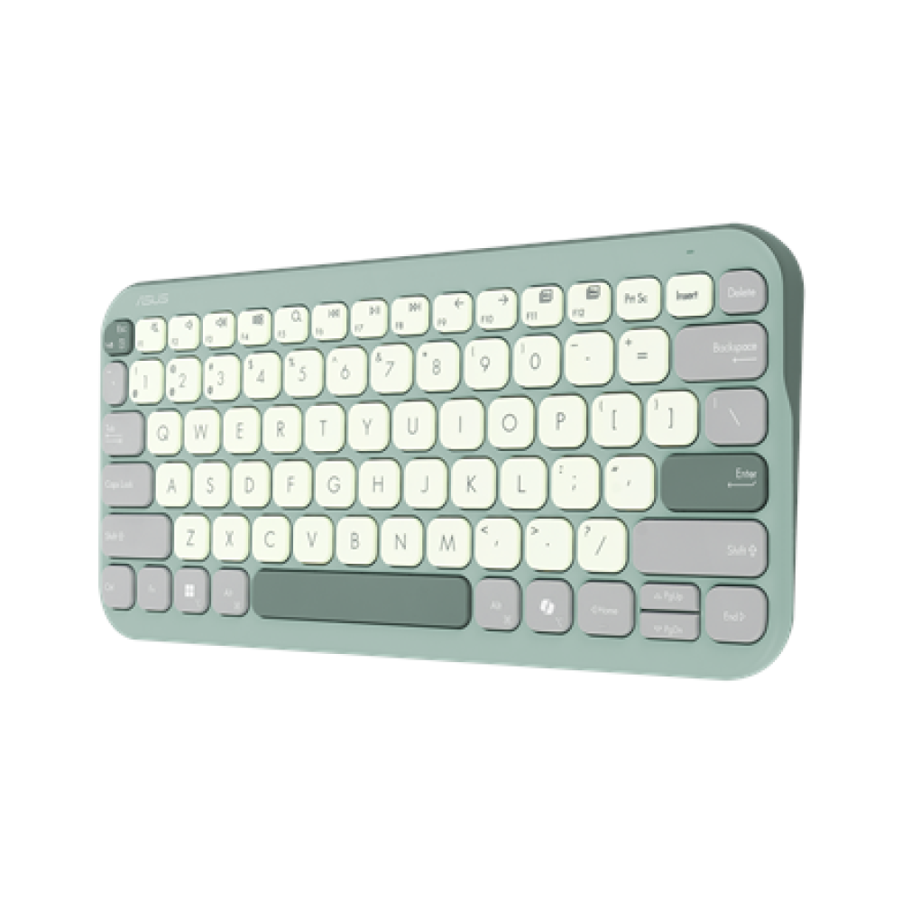 Asus Marshmallow KW100 , Keyboard , Wireless , US International , Green Tea Latte , Bluetooth