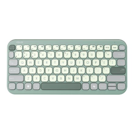 Asus Marshmallow KW100 , Keyboard , Wireless , US International , Green Tea Latte