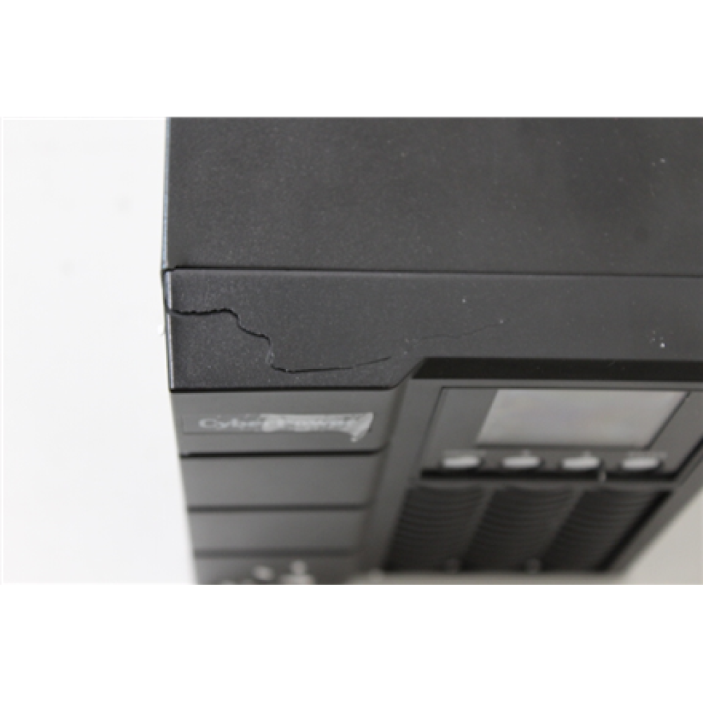 SALE OUT. CyberPower OLS1000EA-DE Smart App UPS Systems , CyberPower Smart App UPS Systems , OLS1000EA-DE , 1000 VA , 900 W , DAMAGED PACKAGING, USED, REFURBISHED, CRACKED FRONT PANEL