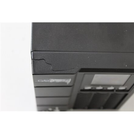 SALE OUT. CyberPower OLS1000EA-DE Smart App UPS Systems , CyberPower Smart App UPS Systems , OLS1000EA-DE , 1000 VA , 900 W , DAMAGED PACKAGING, USED, REFURBISHED, CRACKED FRONT PANEL