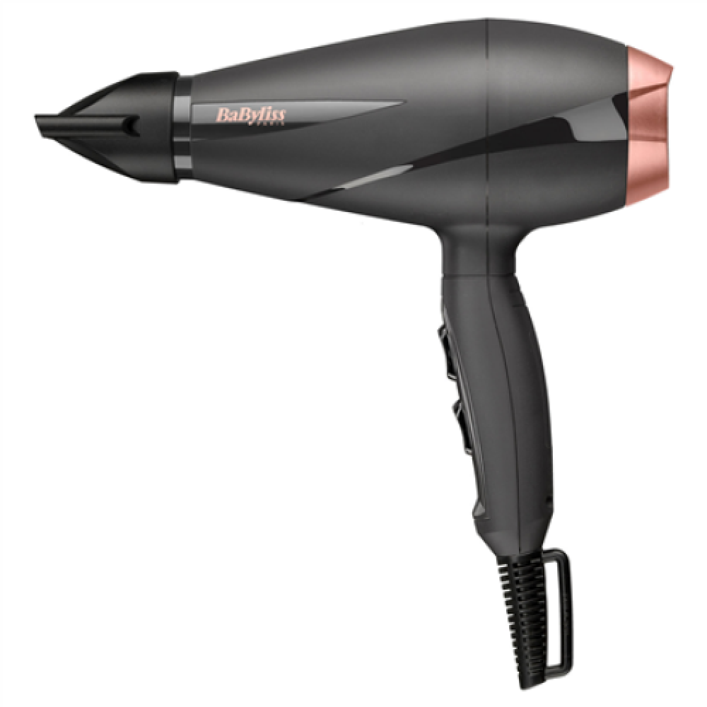 BABYLISS Hair Dryer 6709DE 2100 W, Number of temperature settings 3, Ionic function, Diffuser nozzle, Black