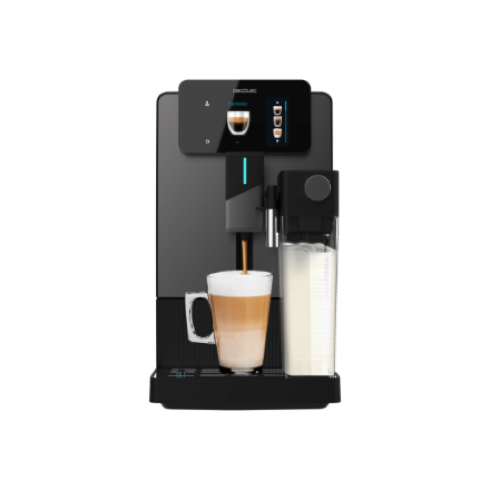 Cecotec Coffee machine , Cremmaet Latte Touch , Pump pressure 19 bar , Built-in milk frother , Super-automatic , Black , 1500 W