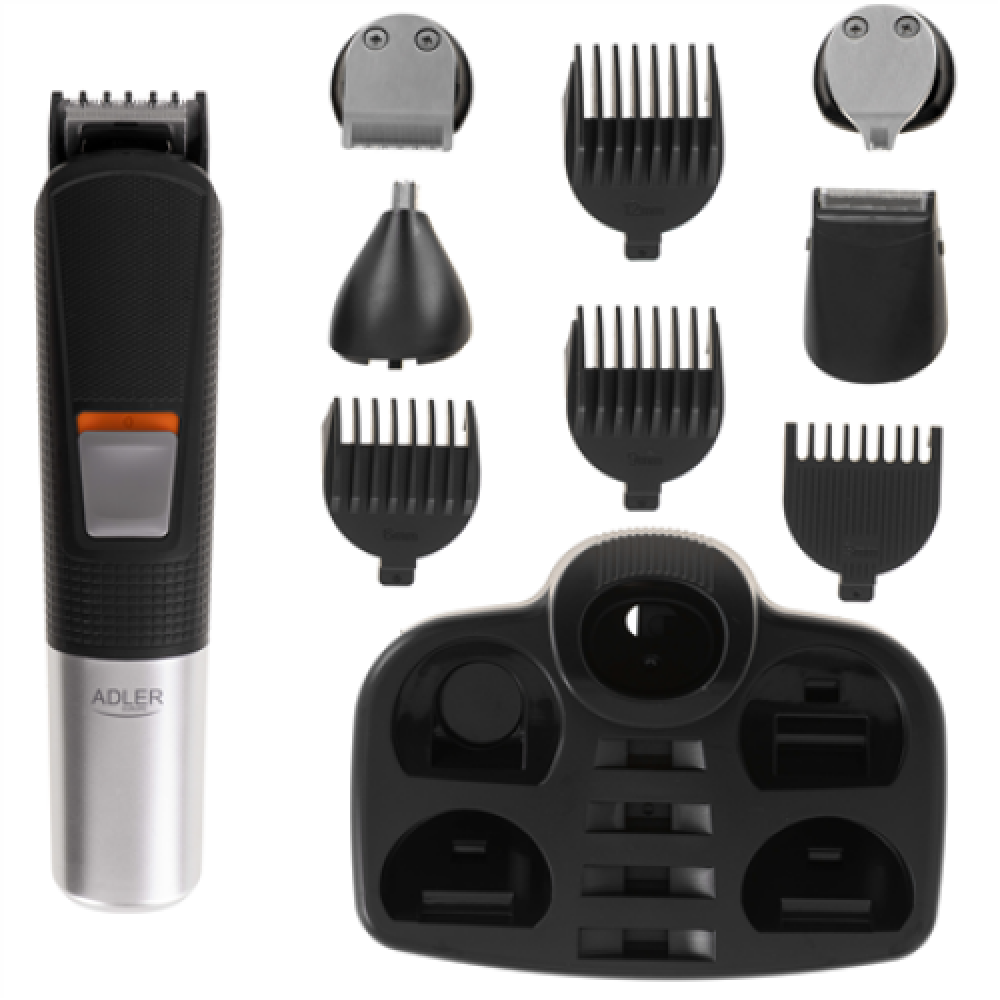 Adler Grooming set 5 in 1 , AD 2943 , Cordless , Number of length steps 4 , Black