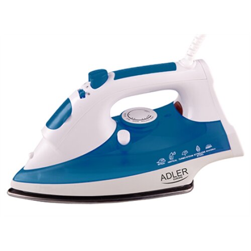 Iron , Adler , AD 5022 , With cord , 2200 W , Purple/White