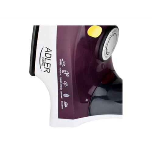 Iron , Adler , AD 5022 , With cord , 2200 W , Purple/White