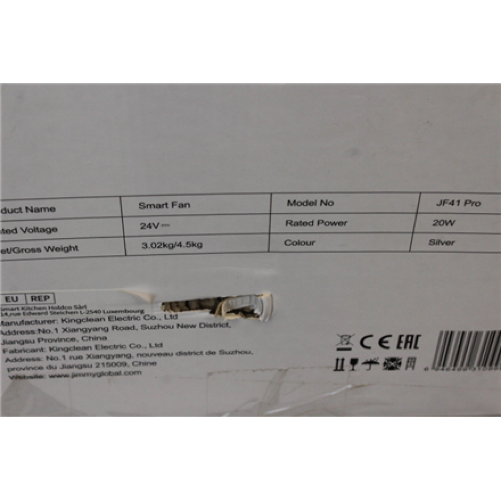 SALE OUT. Jimmy , JF41 Pro , Stand Fan , DAMAGED PACKAGING , Diameter 25 cm , Number of speeds 1 , Oscillation , 20 W , Remote control