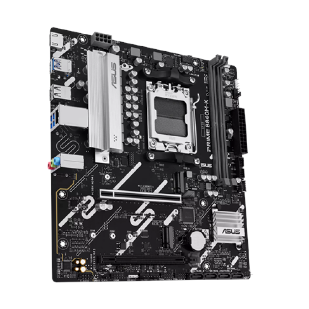 Asus PRIME B840M-K , Processor family AMD , Processor socket AM5 , DDR5 , Supported hard disk drive interfaces SATA, M.2 , Number of SATA connectors 2
