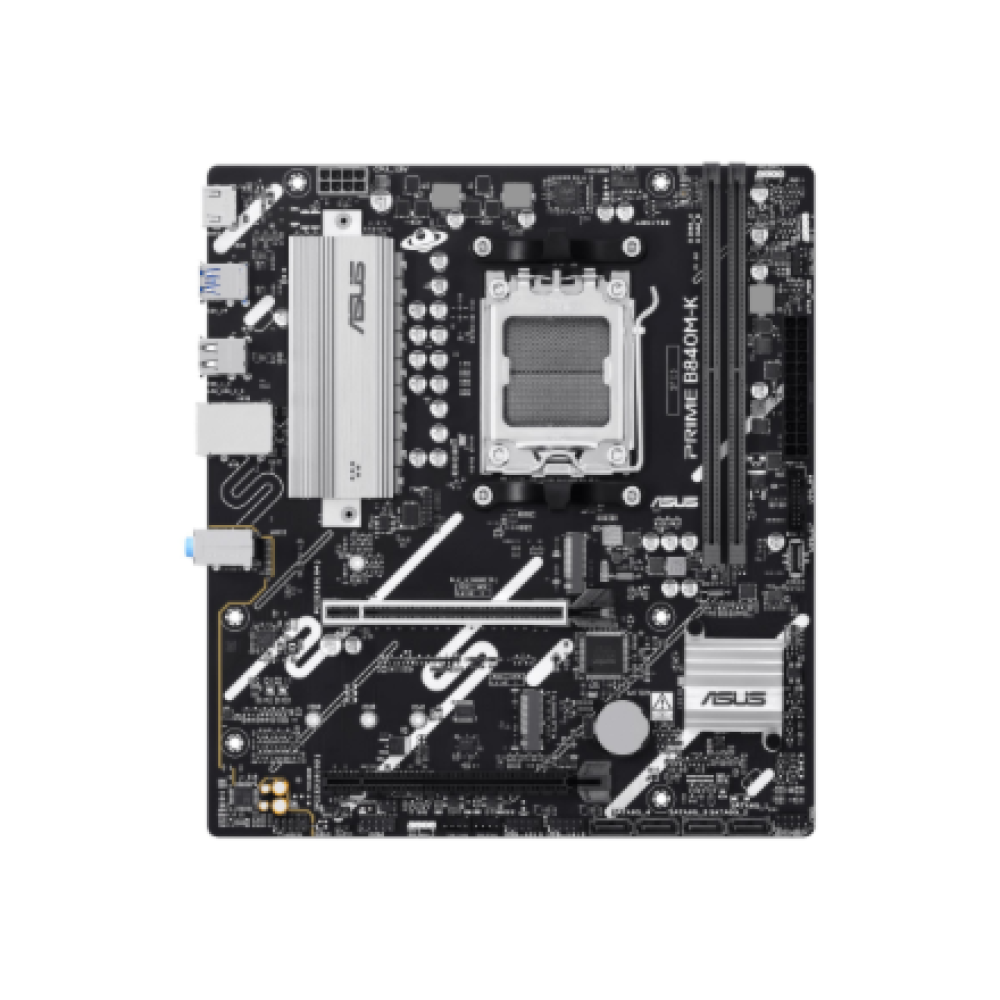 Asus PRIME B840M-K , Processor family AMD , Processor socket AM5 , DDR5 , Supported hard disk drive interfaces SATA, M.2 , Number of SATA connectors 2