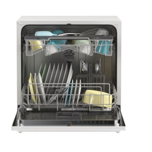 Candy Dishwasher , CP 8F9FFW , Free-standing , Width 55 cm , Number of place settings 8 , Number of programs 8 , Energy efficiency class F , Display , White