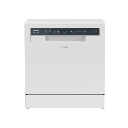 Candy Dishwasher , CP 8F9FFW , Free-standing , Width 55 cm , Number of place settings 8 , Number of programs 8 , Energy efficiency class F , Display , White