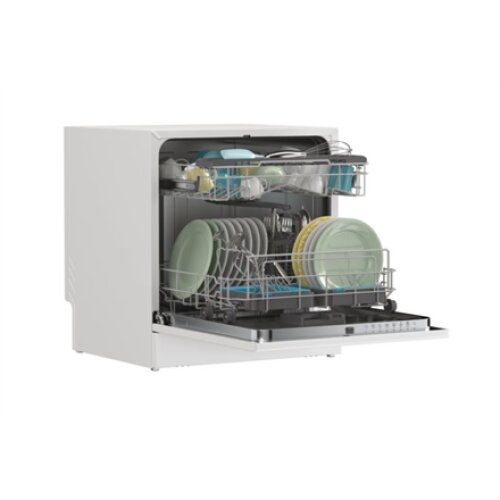 Candy Dishwasher , CP 8F9FFW , Free-standing , Width 55 cm , Number of place settings 8 , Number of programs 8 , Energy efficiency class F , Display , White