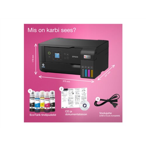 Epson , Multifunctional printer , EcoTank L3560 , Inkjet , Colour , Inkjet Multifunctional Printer , A4 , Wi-Fi , Black