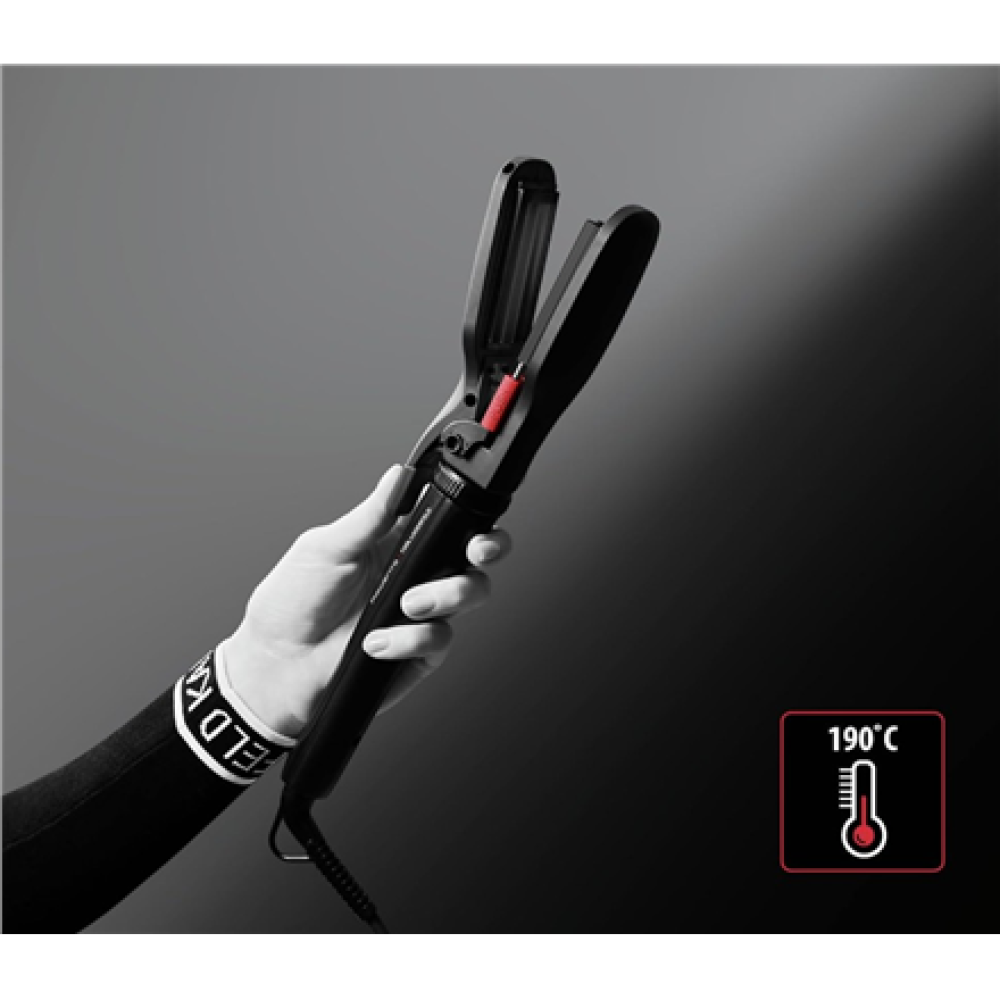 Rowenta Hair styler , CF422LF0 X KARL LAGERFELD Infinite Looks , Temperature (max) 190 °C , Number of heating levels 1 , 48 W , Black/Red