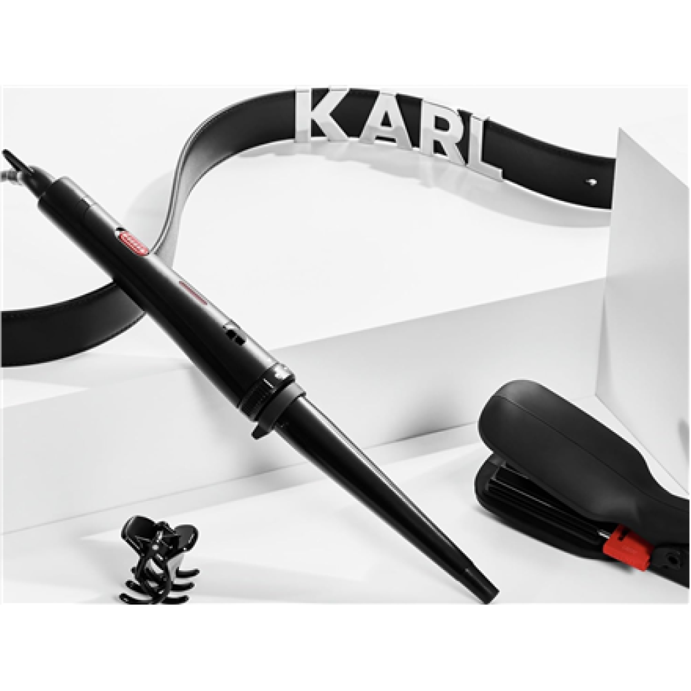 Rowenta Hair styler , CF422LF0 X KARL LAGERFELD Infinite Looks , Temperature (max) 190 °C , Number of heating levels 1 , 48 W , Black/Red