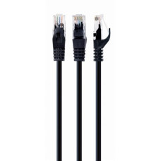 UTP Cat6 , Patch cord , PVC AWG 26 (7 x 0.15 mm wire) , Black , 5 m