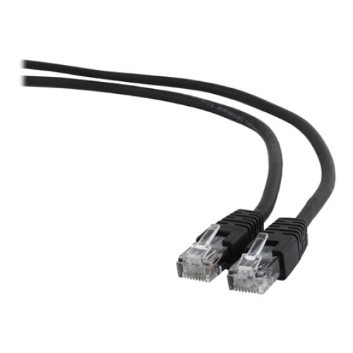UTP Cat6 , Patch cord , PVC AWG 26 (7 x 0.15 mm wire) , Black , 5 m